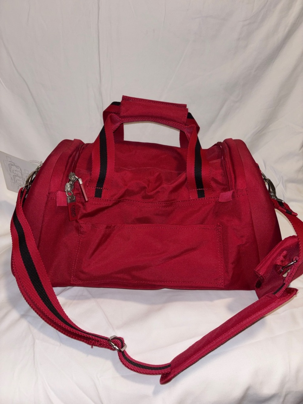 Chaps Red Weekend Convertible Duffel - Picture 9 of 9